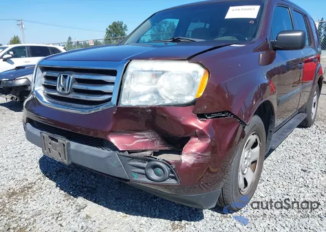2012 Honda Pilot Lx from USA, damaged, VIN 5FNYF3H21CB008705